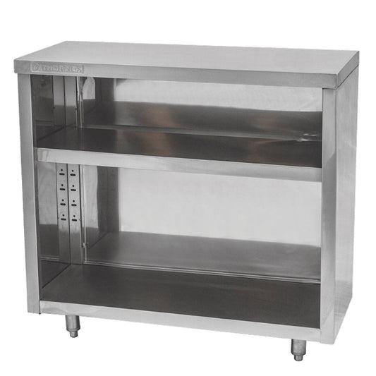 Thorinox TKOC-1872-SS 72"x18" Open Dish Cabinet, adjustable midshelf