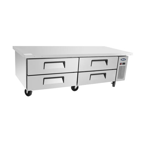 Atosa Two-section Chef Base, 72-7/16"W x 32-1/16"D x 26-19/32"H, (MGF8453GR)