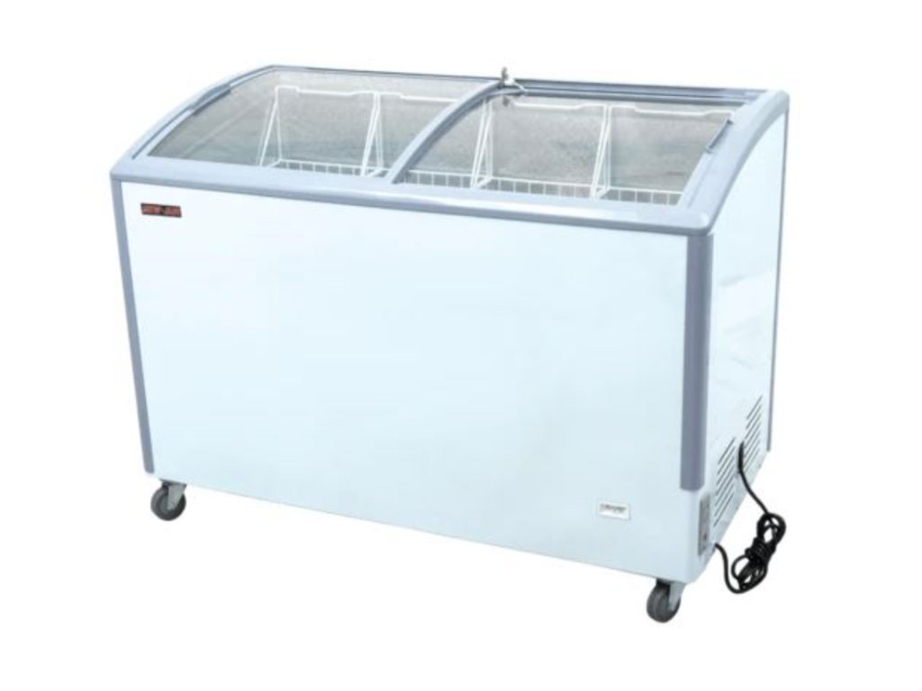 New Air NIF-49-CG 49" Curved Glass Ice Cream Freezer