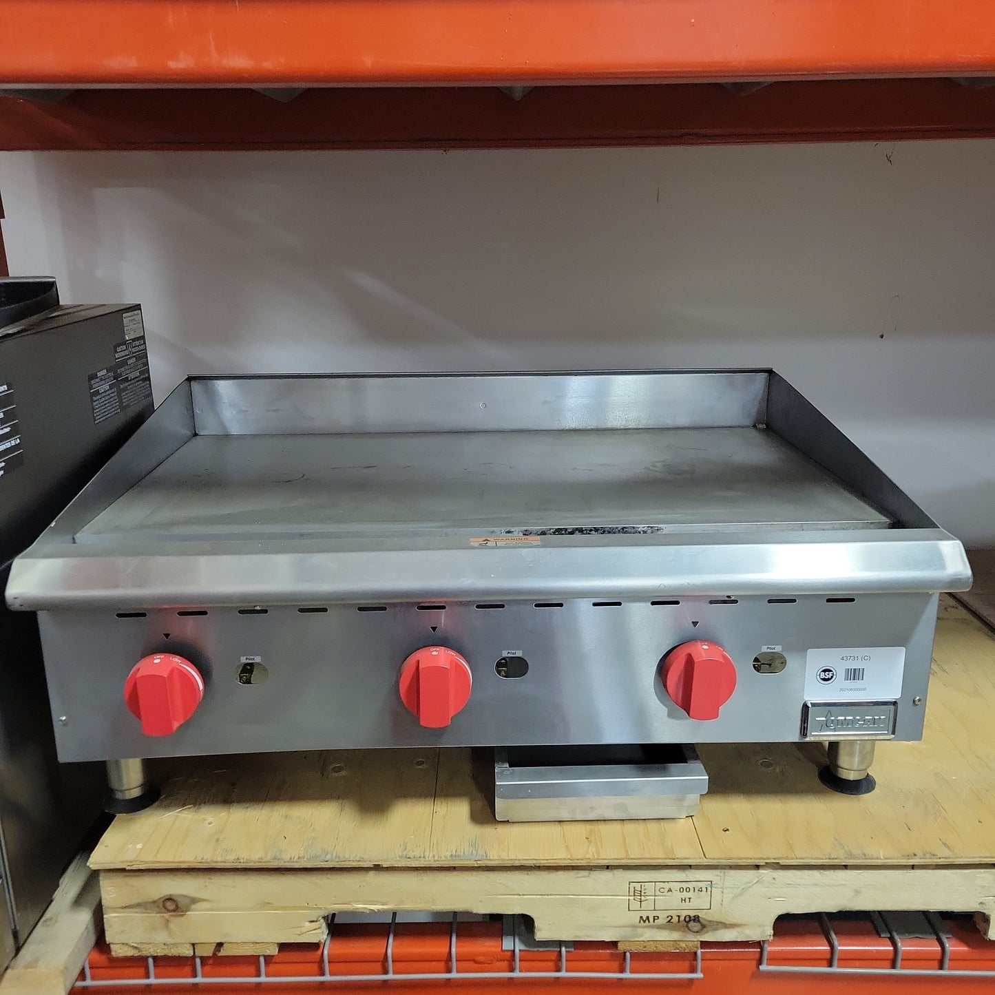 Omcan 36 Inch NG Manual Griddle