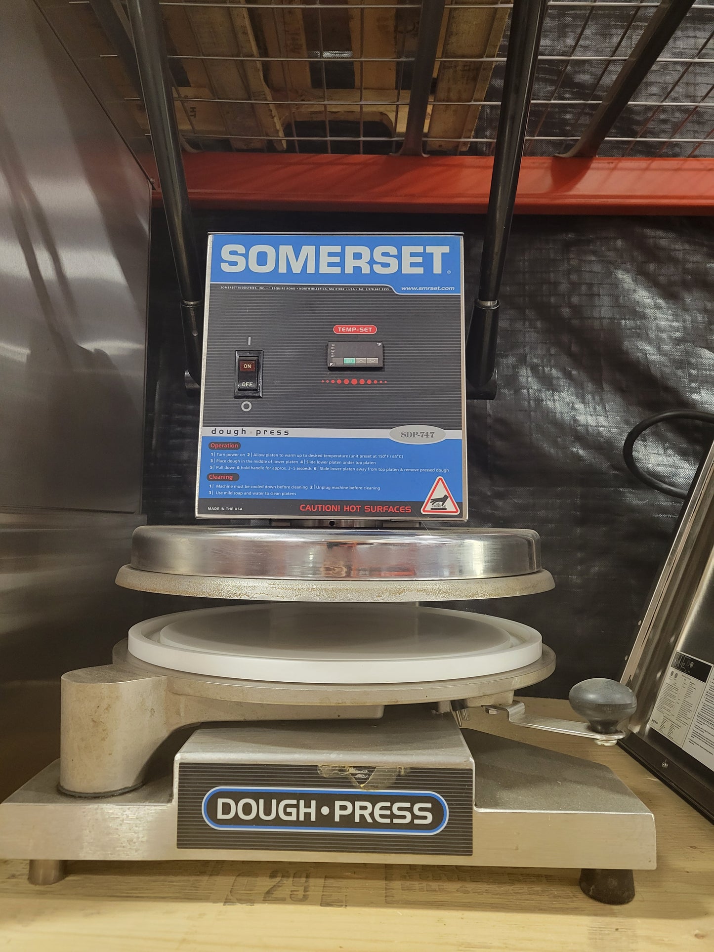 BSF PRE-OWNED Somerset SDP-747D Dough Press