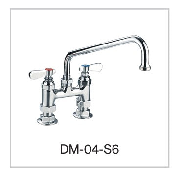 Thorinox DM-04-S6 6" Deck Mount Faucet