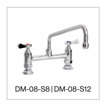 Thorinox DM-08-S12 12" Deck Mount Faucet