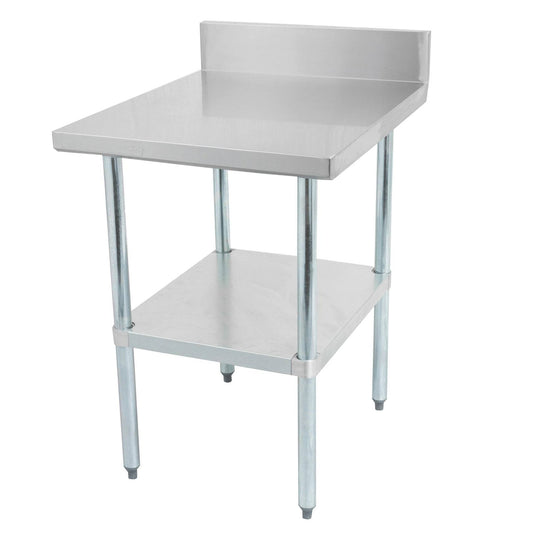 Table Thorinox DSST-2424-GS, 24"L x 24"P x 34"H, table en acier inoxydable avec étagère galvanisée