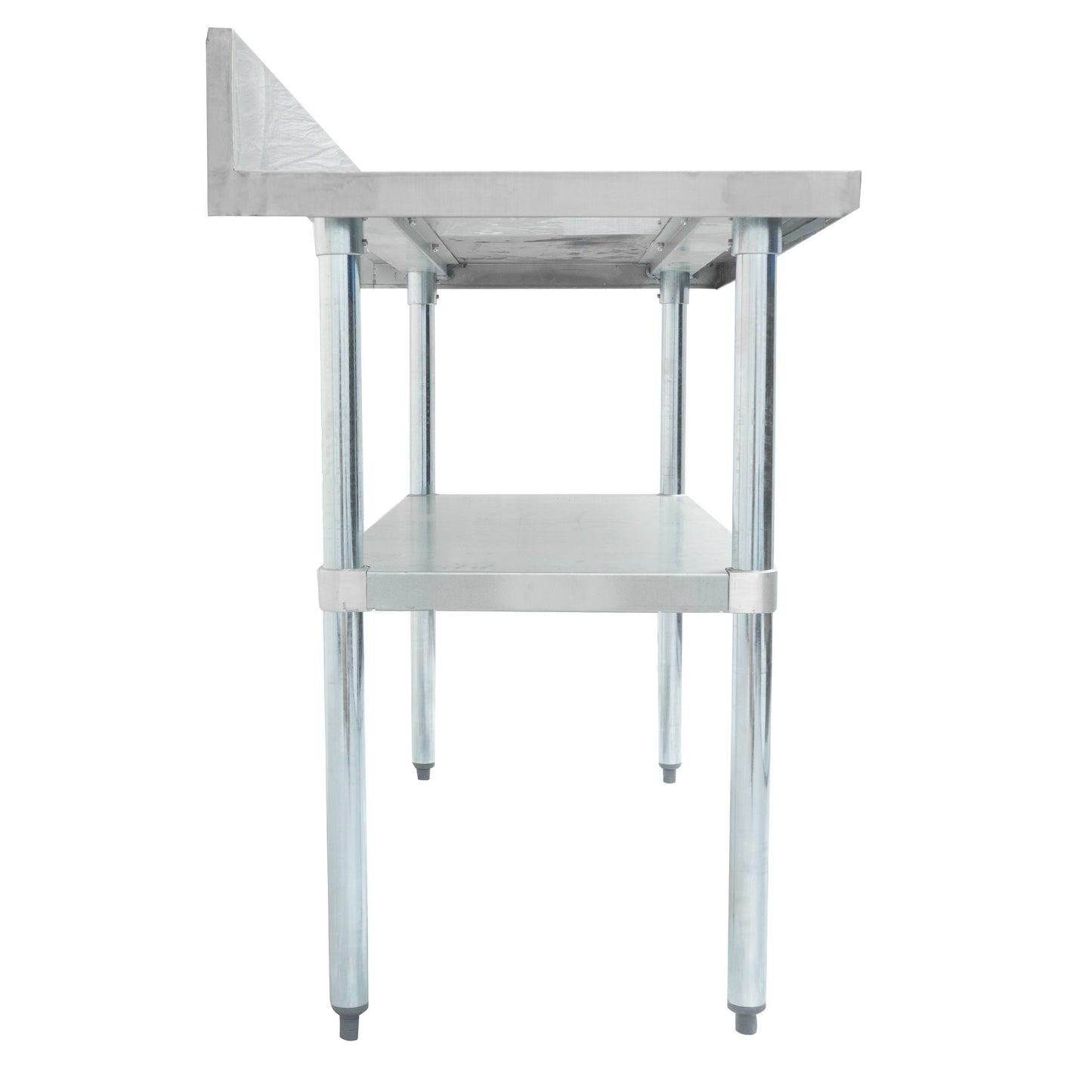 Thorinox DSST-2448-GS Table, 48"W x 24"D x 34"H, Stainless Steel Table with Galvanized Shelf