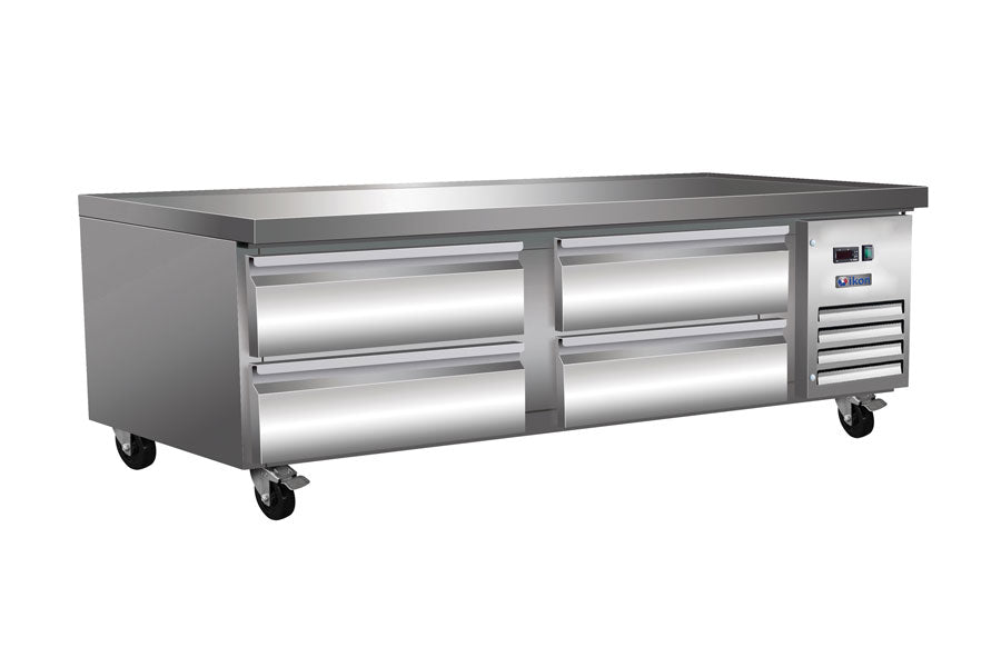 MVP Canada IKON ICBR-74 Chef Base Refrigerator, 74"W x 31.9"D x 26"H, Automatic defrost