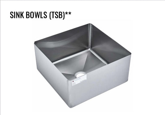 Thorinox  
TSB-2424-14  
Sink Bowl, 24"W x 24"D x 14"H, 3-1/2" center drain hole