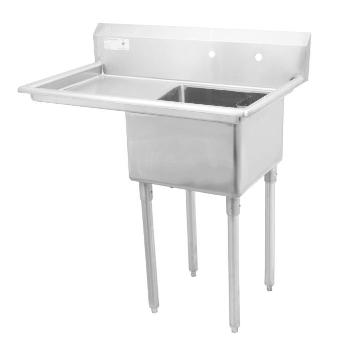 Thorinox TSS-2424-L24 Single Compartment Sink with Left Drainboard