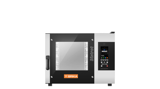 Brika Vision Series Combi Oven, B-B4T-V/B-B6T-V/B-B10T-V, 4/8/10 Pan/, Drain kit and Washing system included
