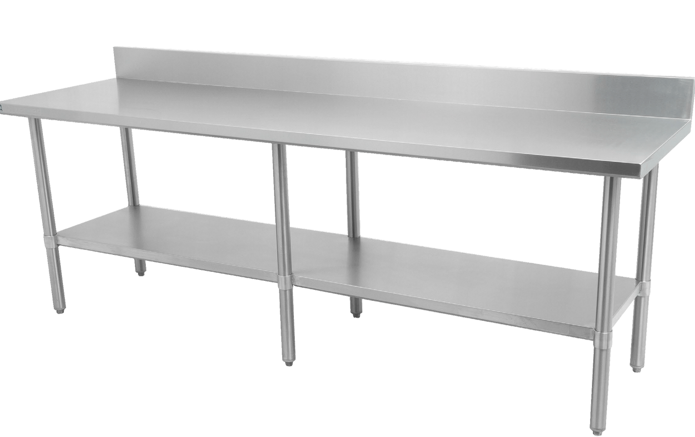 Thorinox DSST-3096-GS Table, 96"W x 30"D x 34"H, Stainless Steel Table with Galvanized Shelf