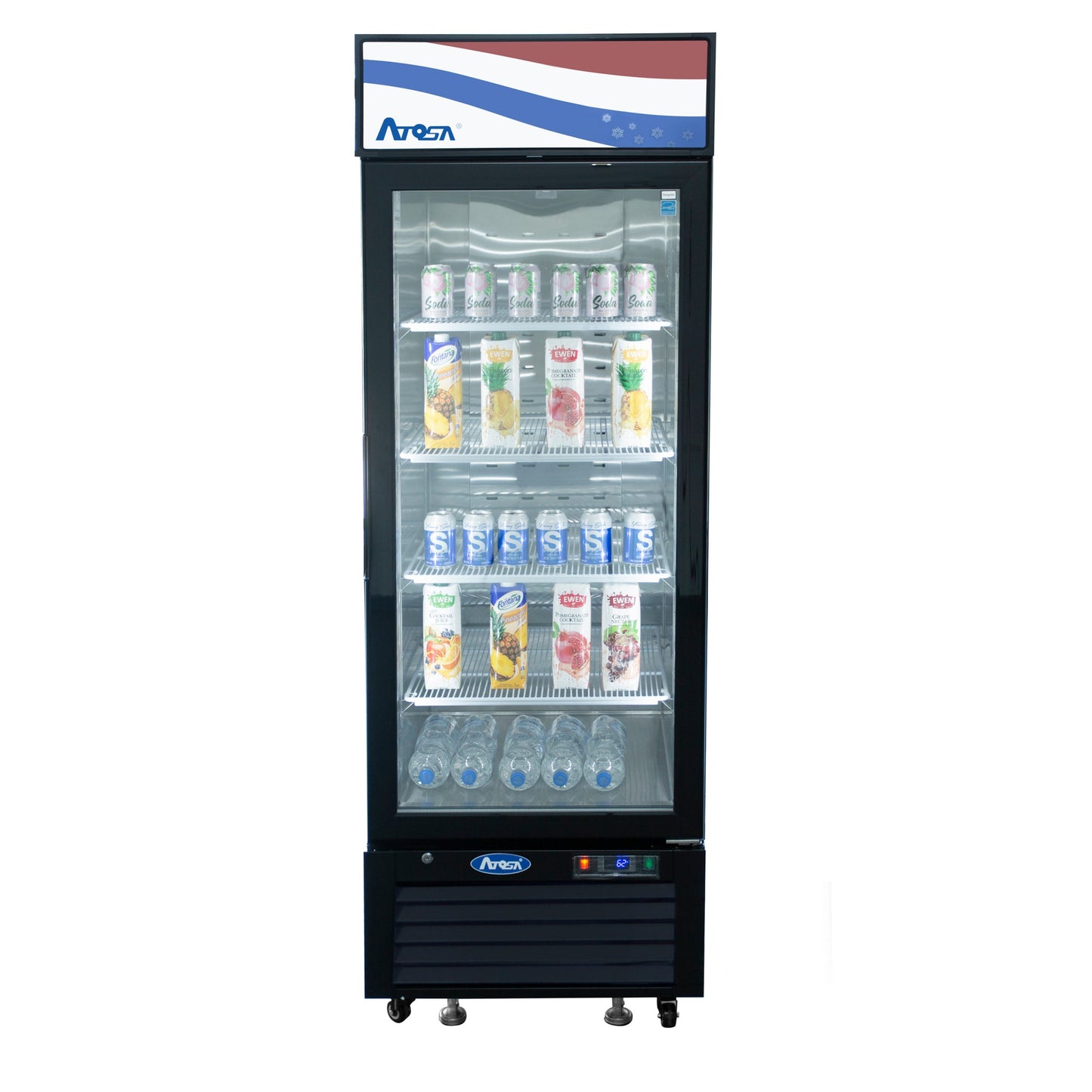 Atosa 一体式冷冻柜，27 英寸宽 x 31-1/2 英寸深 x 81-1/5 英寸高，(MCF8720GR)