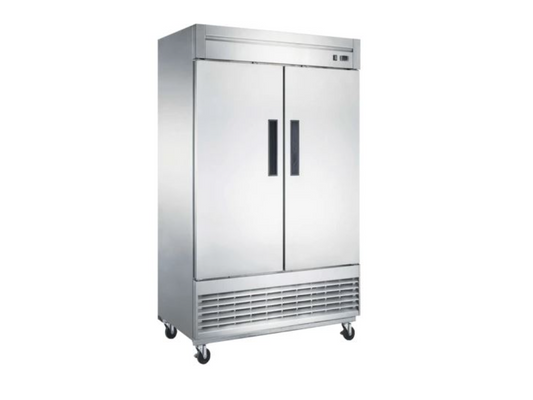 New Air NSR-115-H Réfrigérateur à double porte en acier inoxydable de 55 po 
