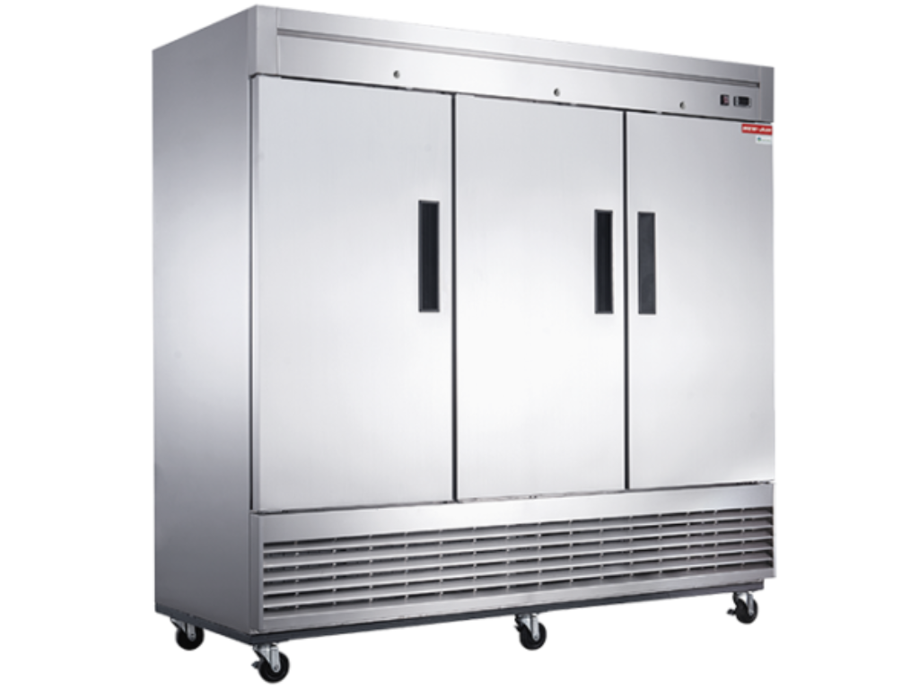 New Air NSR-182-H 83" Triple Door Stainless Steel Refrigerator