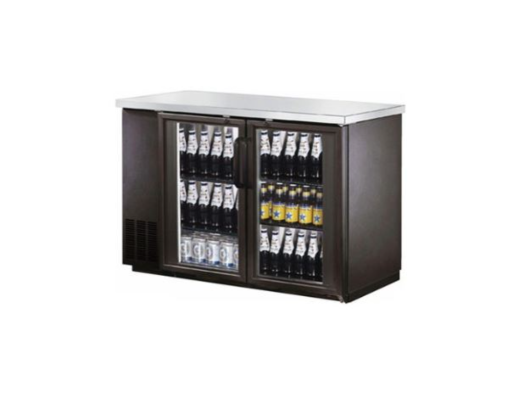 New Air NBB-60-SG Back Bar 60" 2 Glass Door Refrigerator
