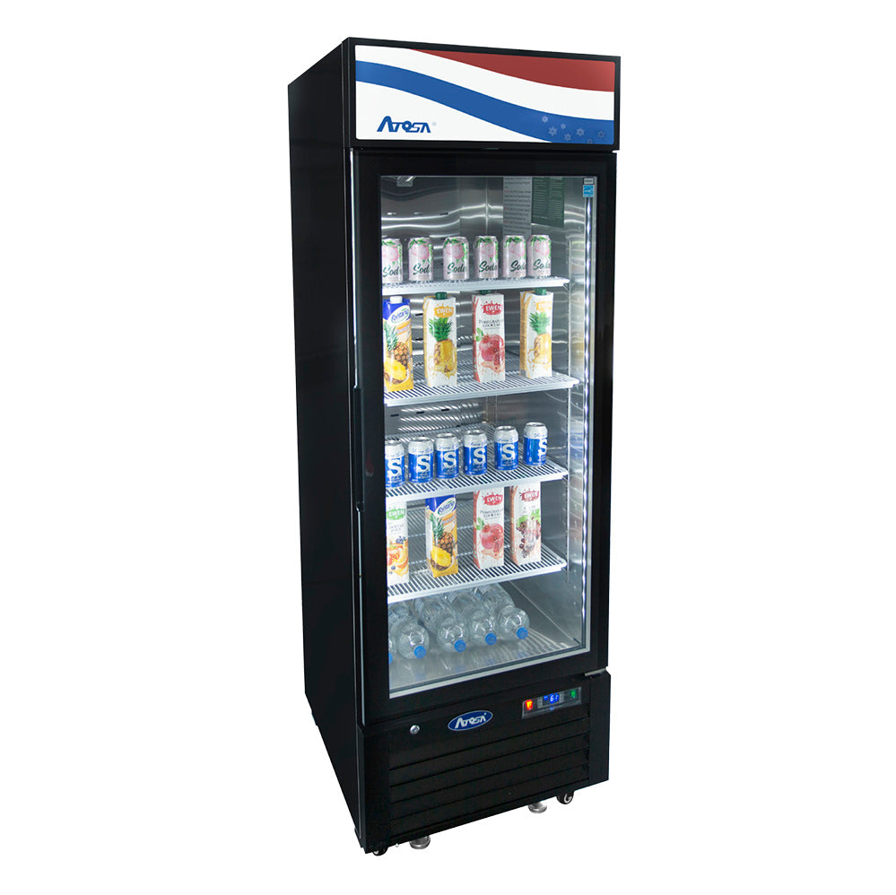 Présentoir de réfrigérateur à une section Atosa, 24-1/5"L x 24"P x 76-1/5"H, (MCF8725GR)